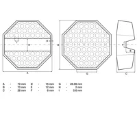 BGS Gumová podložka | pro zvedák | 70 x 70 x 26 mm - BGS 72109 (1)