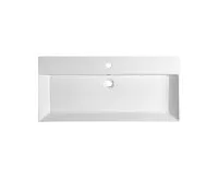 SAPHO KARE 100 keramické umyvadlo nábytkové 98x46cm, bílá (1)