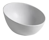 SAPHO DOME OBLIQUO keramické umyvadlo na desku vysoké, Ø 44,5cm, bílá