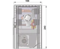 MINIB Nástěnný konvektor COIL-NK PTG  1500mm S ventilátorem (1)