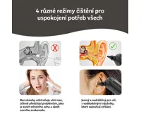 Wellife Elektrický čistič uší PURE WASH OME01 černý (4)