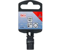 BGS Silová nástrčná hlavice, šestihranná,  6,3 mm (1/4"),  9 mm (3)