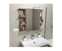 SAPHO RIWA galerka s LED osvětlením, 50x70x17cm, jilm bardini (1)