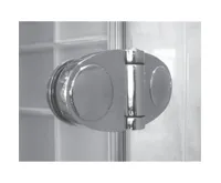 PROFI-RICH Sprchové dveře  80x190 cm - chrom - sklo - čiré CK10120E (2)