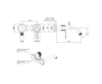 SAPHO BEBÉ podomítková umyvadlová baterie, zlato (3)