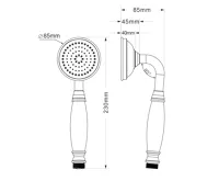 SAPHO DREAMART ruční sprcha, 230mm, chrom (9)