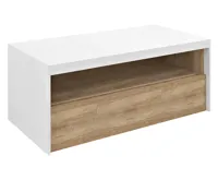 SAPHO VIERA umyvadlová skříňka 100x44x50cm, bílá mat/dub Alabama