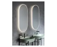 SAPHO MINOX oválné zrcadlo s LED osvětlením 50x100cm (1)