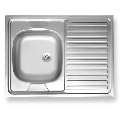 NOVASERVIS Dřez 60x80 celoplošný s okapem pravý nerez - DR60/80