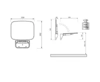 POLYSAN SAAP sklopné sedátko do sprchového koutu, 35x32,8cm, bílá (6)