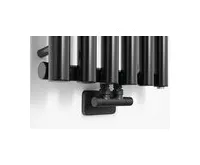 SAPHO TWIN BLACK připojovací sada ventilů pro středové připojení, černá mat (1)