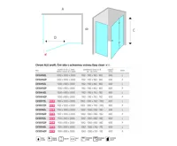 NOVEA Sprchový kout, obdélník, 80x90 cm, chrom ALU, sklo Čiré, dveře pravé a pevný díl (6)