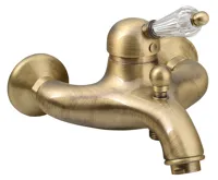 SAPHO KIRKÉ CRYSTAL nástěnná vanová baterie, páčka krystal, bronz