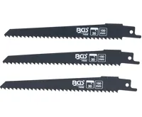 BGS Sada pilových listů do pily ocasky,  na dřevo,  pro BGS 7367,  3dílná (1)