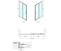 POLYSAN EASY sprchové dveře 1300mm, čiré sklo (8)