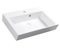 SAPHO ORINOKO umyvadlo, litý mramor, 60x45cm, bílá
