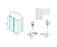 GELCO FONDURA sprchové dveře 1100mm, čiré sklo (8)