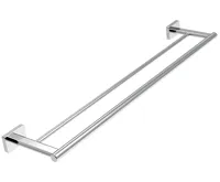 NOVASERVIS Dvojitý držák ručníků GRETA 600 mm, chrom - AGR10