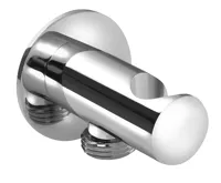 SAPHO Držák sprchy kulatý, pevný, s vyústěním, chrom SAPHO Držák sprchy kulatý, pevný, s vyústěním, chrom