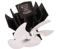 HS Flamingo Ventilátor na kamna FLAMINGO pětilopatkový, stříbrný (2)