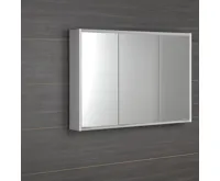 SAPHO BATU galerka 100x71x15cm, 2x LED osvětlení, bílá lesk (3)