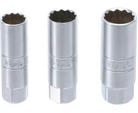 BGS Sada dvanáctihranných bitů na zapalovací svíčky, 10 mm (3/8&quot;), 14 - 16 - 18 mm, 3dílná