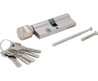 BGS Bezpečnostní cylindrický zámek, s knoflíkem, 80 mm