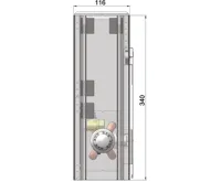 MINIB Nástěnný konvektor COIL-NU-2 1500 mm Bez ventilátoru (1)