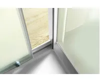 AQUALINE AMADEO posuvné sprchové dveře 1100 mm, sklo Brick (7)