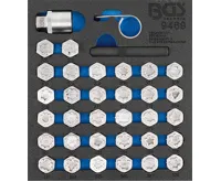 BGS Sada zástrčných hlavic pro bezpečnostní šrouby ráfků pro Mercedes-Benz, 35dílná BGS Sada zástrčných hlavic pro bezpečnostní šrouby ráfků pro Mercedes-Benz, 35dílná