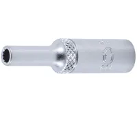 BGS Nástrčná hlavice, dvanáctihranná, prodloužená, 6,3 mm (1/4&quot;), 4 mm