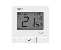 ENGO Controls Chytrý termostat E40-BATW ZigBee/868MHz, bílá