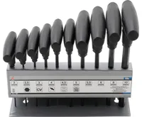 BGS Klíče imbus 2.0 - 10,0 mm, sada 10 dílů, T rukoj.