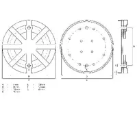BGS Gumový talíř, pro zvedací plošiny, O 125 mm (1)