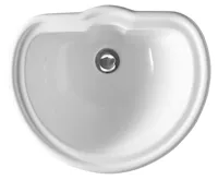 KERASAN RETRO keramické umyvadlo zápustné, 50x41cm, bílá (3)