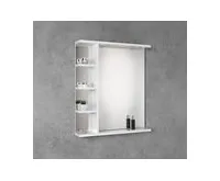 AQUALINE KORIN STRIP zrcadlo s LED osvětlením a policemi 60x70x12cm (1)