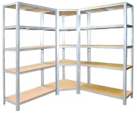 Profi Tools Kovový rohový regál ZEUS 180 x 90 x 70 x 40 cm 5 polic TC-081 (2)