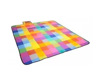 HomeLife Pikniková deka barevné kostky 150 x 180 cm