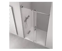 POLYSAN THRON SQUARE sprchové dveře 1400 mm, hranaté pojezdy, čiré sklo (1)