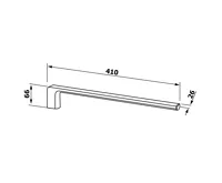 GEDY PIRENEI pevný držák ručníků 410mm, bílá mat (4)