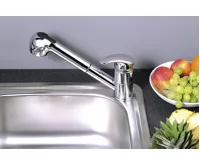 AQUALINE KASIOPEA stojánková dřezová baterie s výsuvnou sprškou, chrom (4)