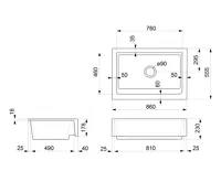 SAPHO ARYA keramický dřez 86x55,5cm, bílá (6)