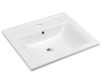 AQUALINE ZUNO 55 keramické umyvadlo nábytkové 55x45cm, bílá AQUALINE ZUNO 55 keramické umyvadlo nábytkové 55x45cm, bílá