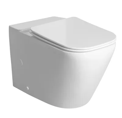 SAPHO IMALA WC kombi mísa, Vortex Rimless, 61x35,5cm, spodní/zadní odpad, bílá