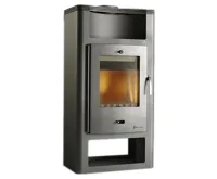 HS Flamingo Invicta BALDER šedá 6187-00 Krbová kamna