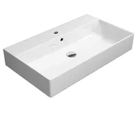 GSI KUBE X keramické umyvadlo 80x47cm, bílá ExtraGlaze GSI KUBE X keramické umyvadlo 80x47cm, bílá ExtraGlaze
