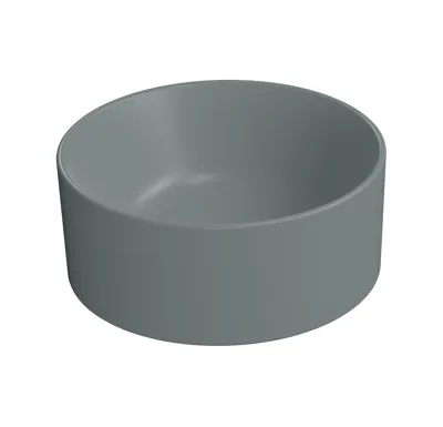 GSI KUBE X keramické umývátko na desku, průměr 32cm, agave mat