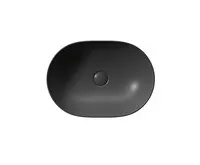GSI PURA keramické umyvadlo na desku, 50x35cm, černá mat (1)