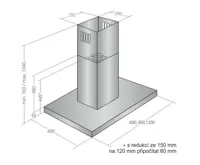 CATA Odsavač par EMPIRE VIP OD 711090 + DÁLKOVÉ OVLÁDÁNÍ (1)