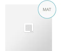 POLYSAN FLEXIA vanička z litého mramoru s možností úpravy rozměru, 90x90cm, bílá mat